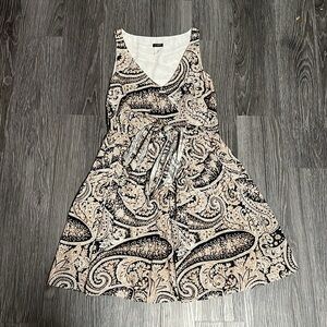 J. Crew Paisley Mini Dress - Black and Cream